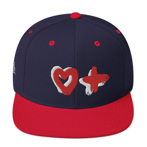 C.M “Add Love” SnapBack Hat (Navy/Red)