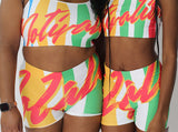 C.M “Tribe Vibe” Yoga Shorts (white)