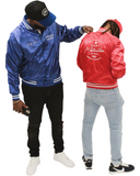 C.M “Retro Satin” Bomber Jacket (Red)