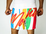 C.M “Tribe Vibe” Athletic Shorts (White)