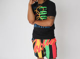 C.M “Tribe Vibe” Athletic Shorts (Black)