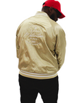 C.M “Retro Satin” Bomber Jacket (Gold)