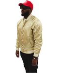 C.M “Retro Satin” Bomber Jacket (Gold)