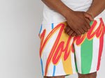 C.M “Tribe Vibe” Athletic Shorts (White)