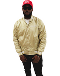 C.M “Retro Satin” Bomber Jacket (Gold)