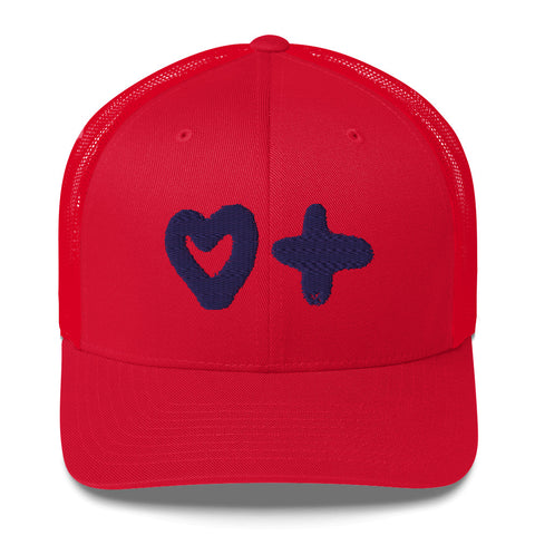 C.M “Plus Love” Trucker Hat (Red)